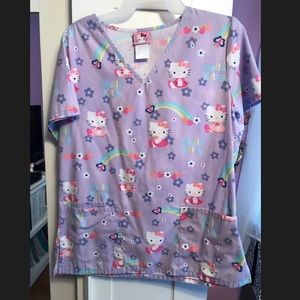 Hello Kitty scrub top